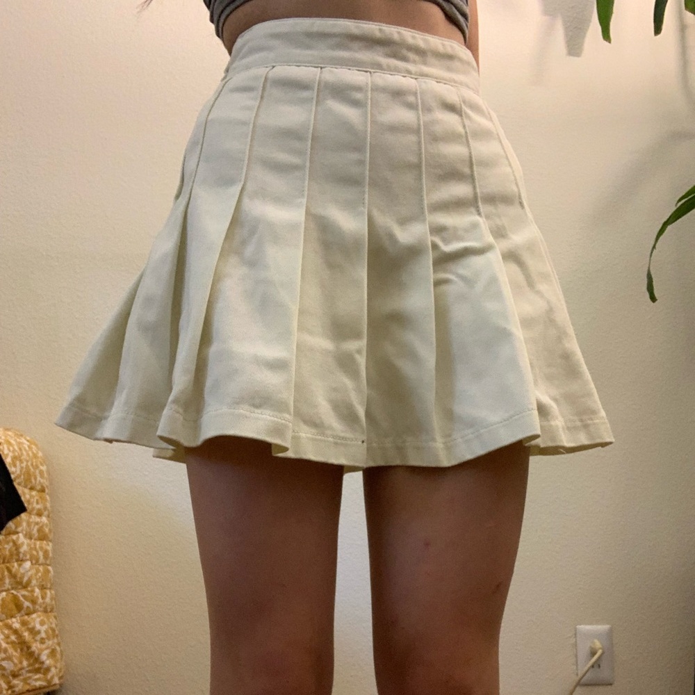 Off-white Pleated Skort